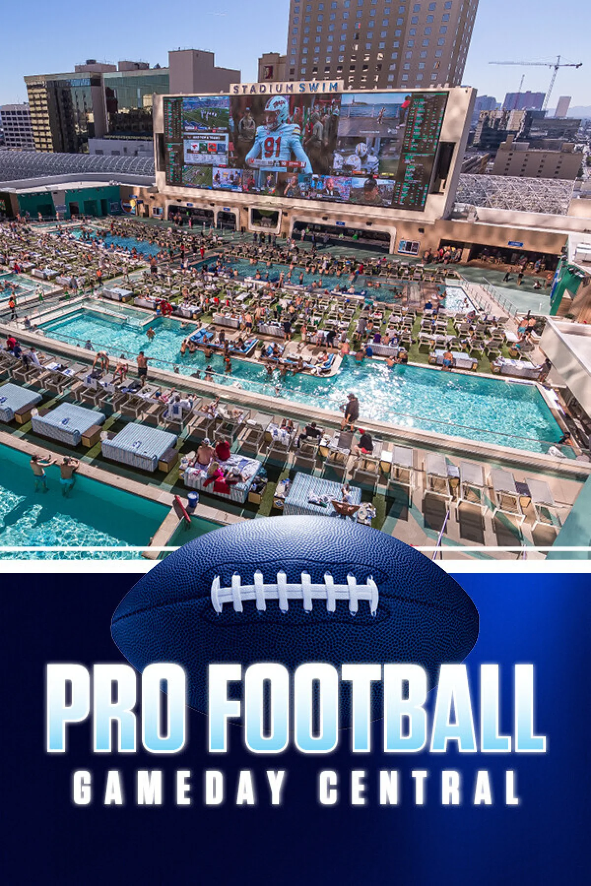 Pro Football at Stadium Swim flyer