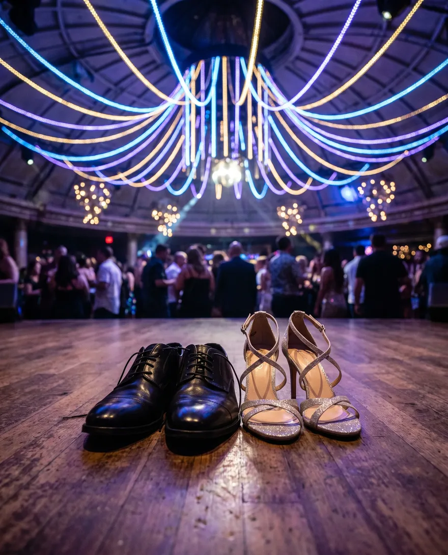 Shoes that clear the door at LIV Nightclub: heels and polished dress shoes
