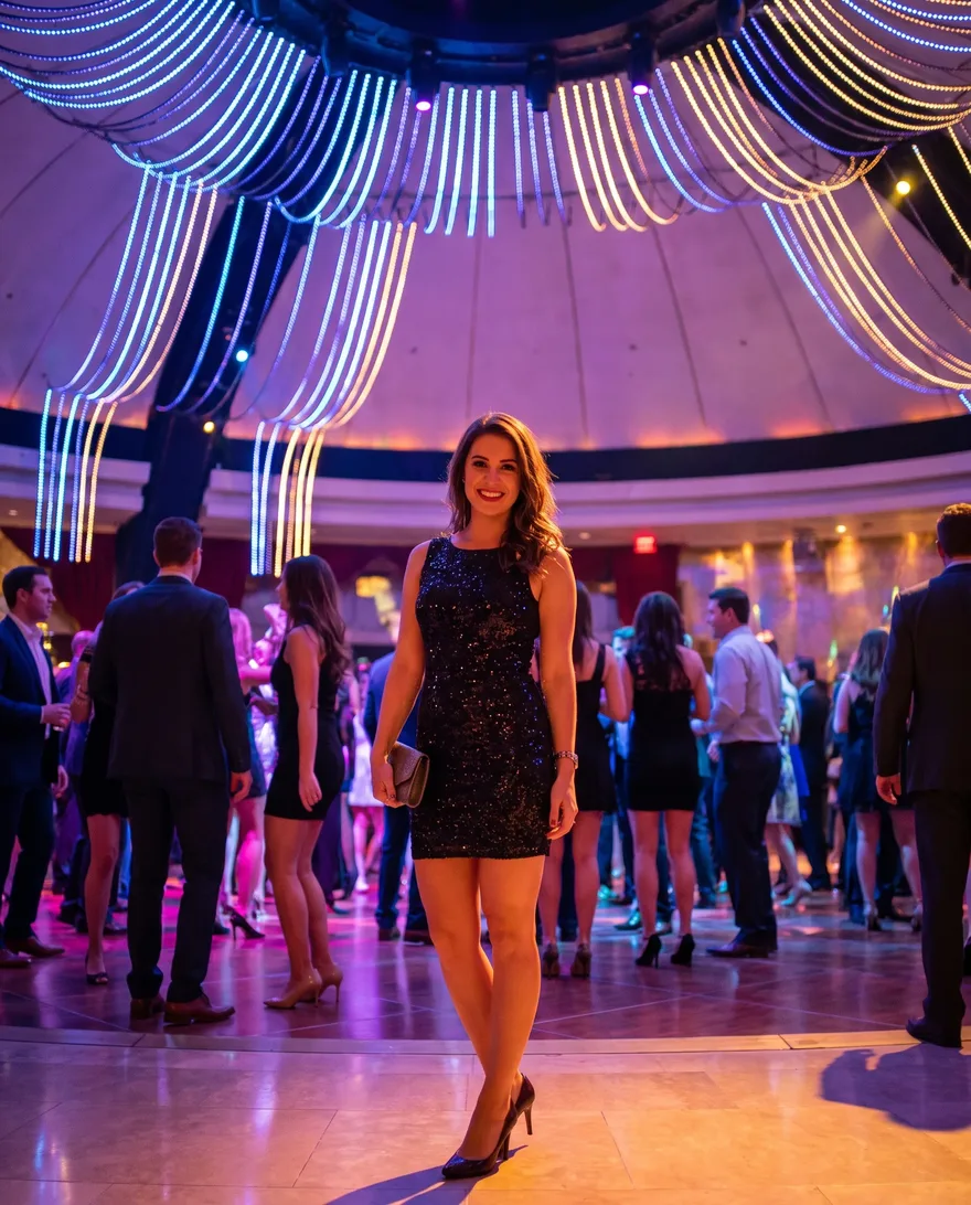 What women should wear at LIV Nightclub: cocktail dress or stylish top with heels