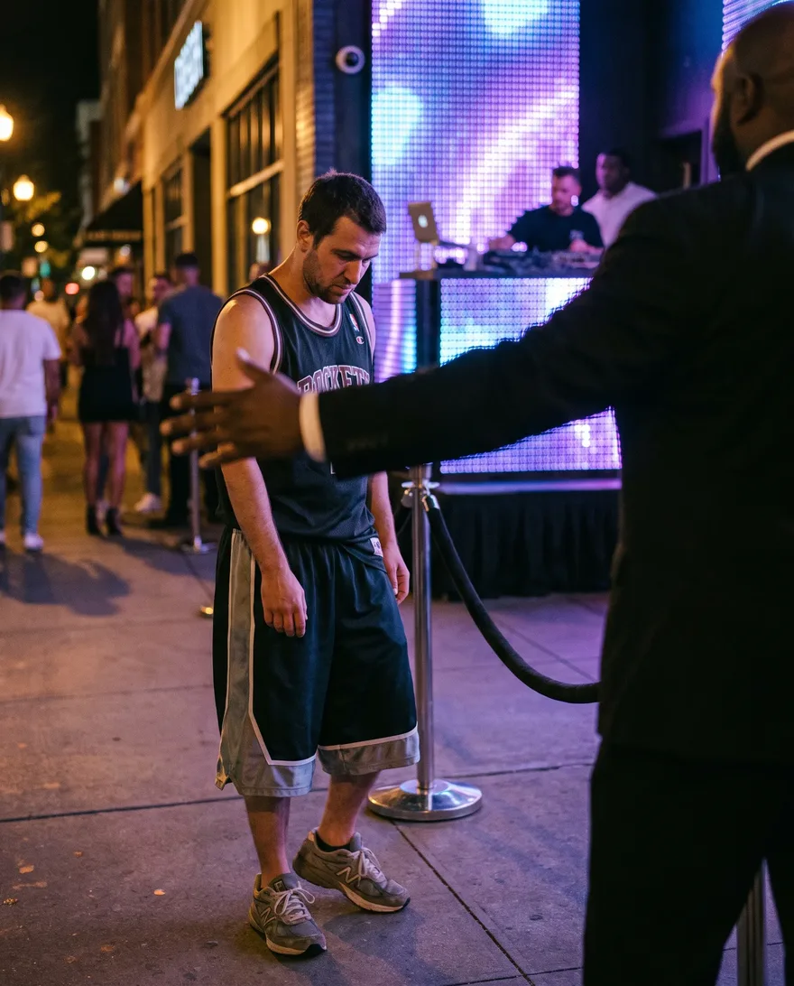 What gets turned away at Marquee Nightclub: jerseys, gym shorts and athletic wear