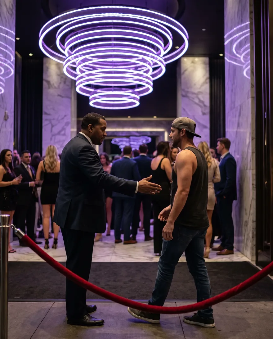 Not allowed at Omnia Nightclub: baseball caps, tanks and team jerseys