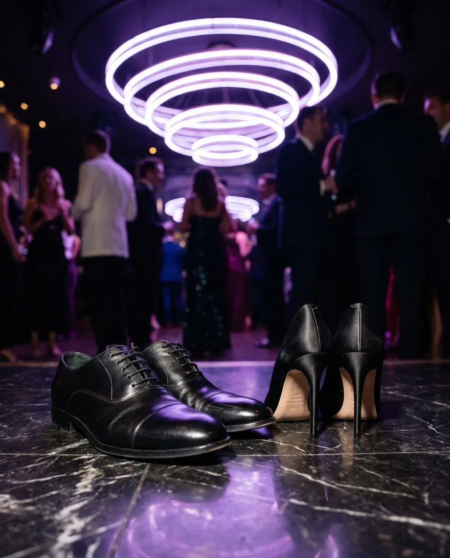 Shoes that clear the door at Omnia Nightclub: heels and polished dress shoes