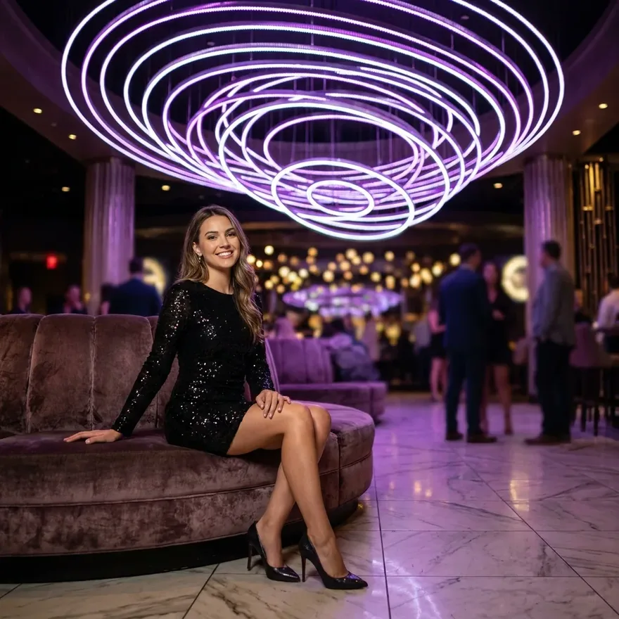 What women should wear at Omnia Nightclub: cocktail dress or stylish top with heels
