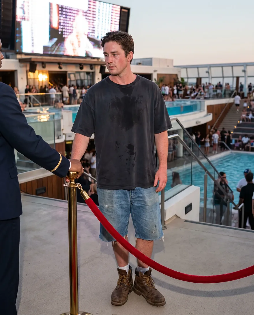 What gets turned away at Stadium Swim: cutoff denim and sloppy streetwear