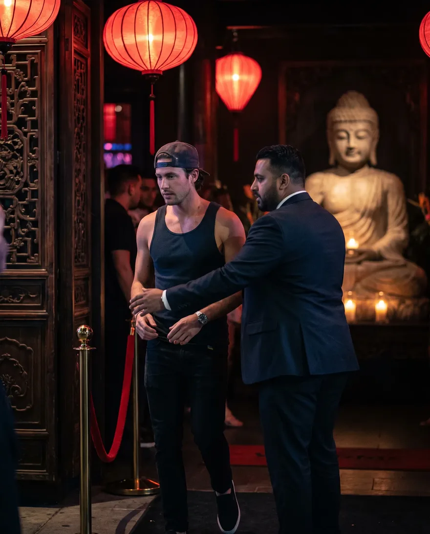 Not allowed at TAO Nightclub: baseball caps, tanks and team jerseys