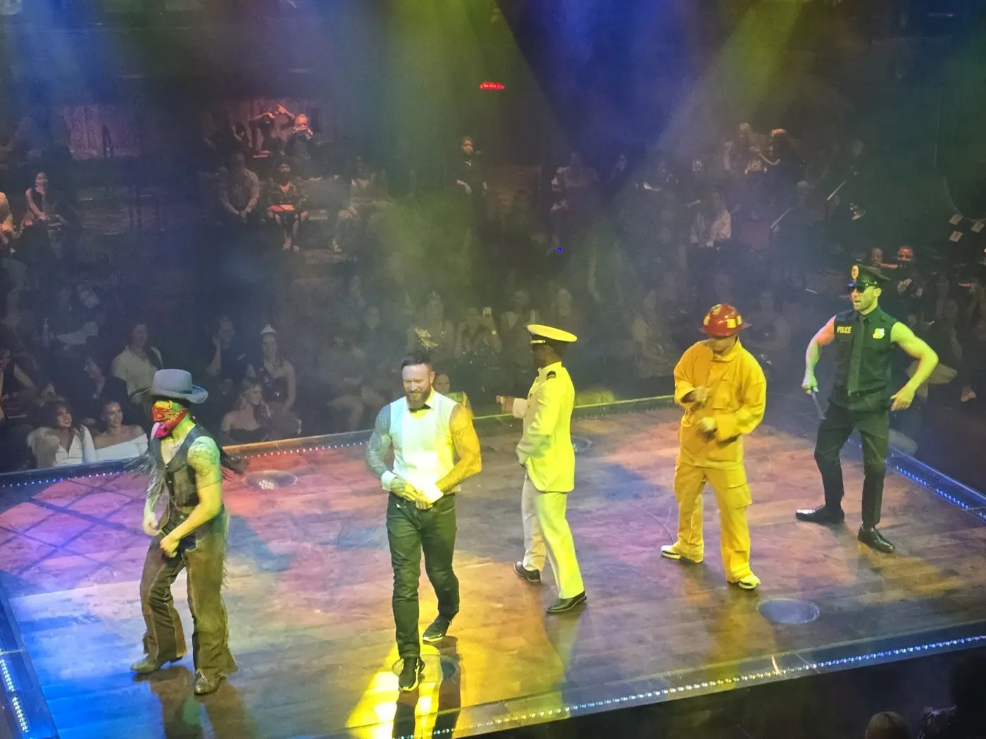 Magic Mike Live cast members on stage in Las Vegas