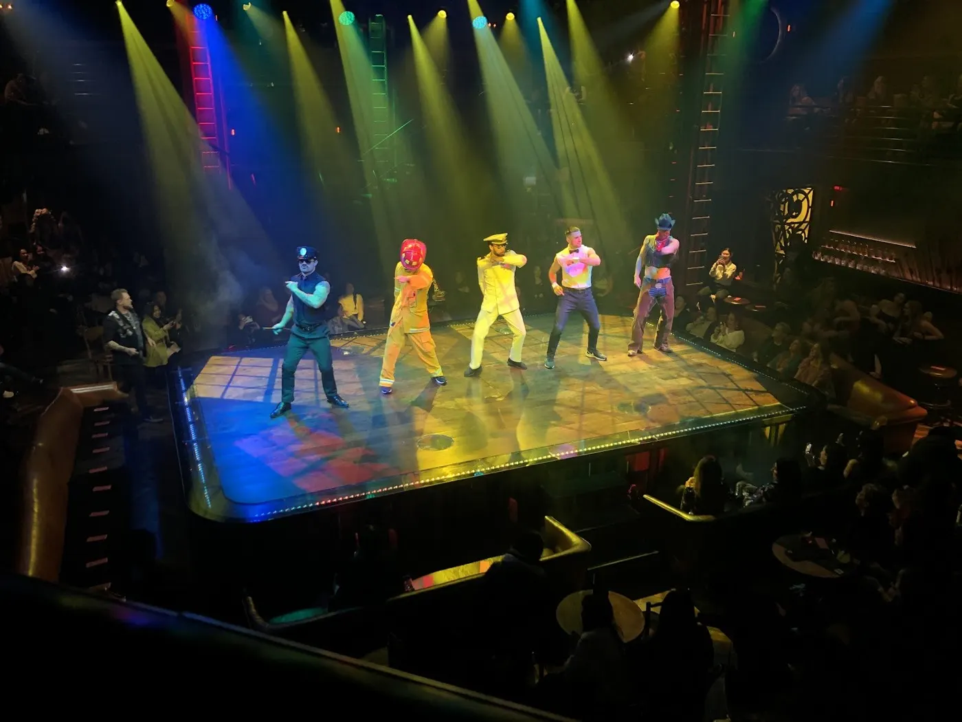 Magic Mike Live colorful ensemble number