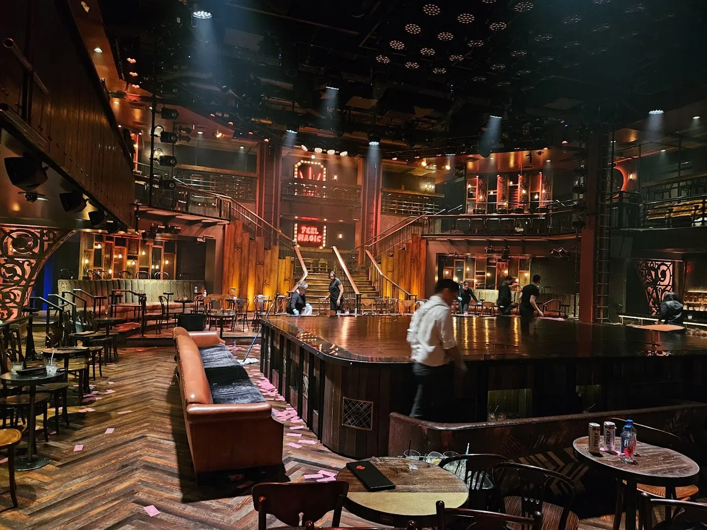 Magic Mike Live theater floor and lounge seating layout