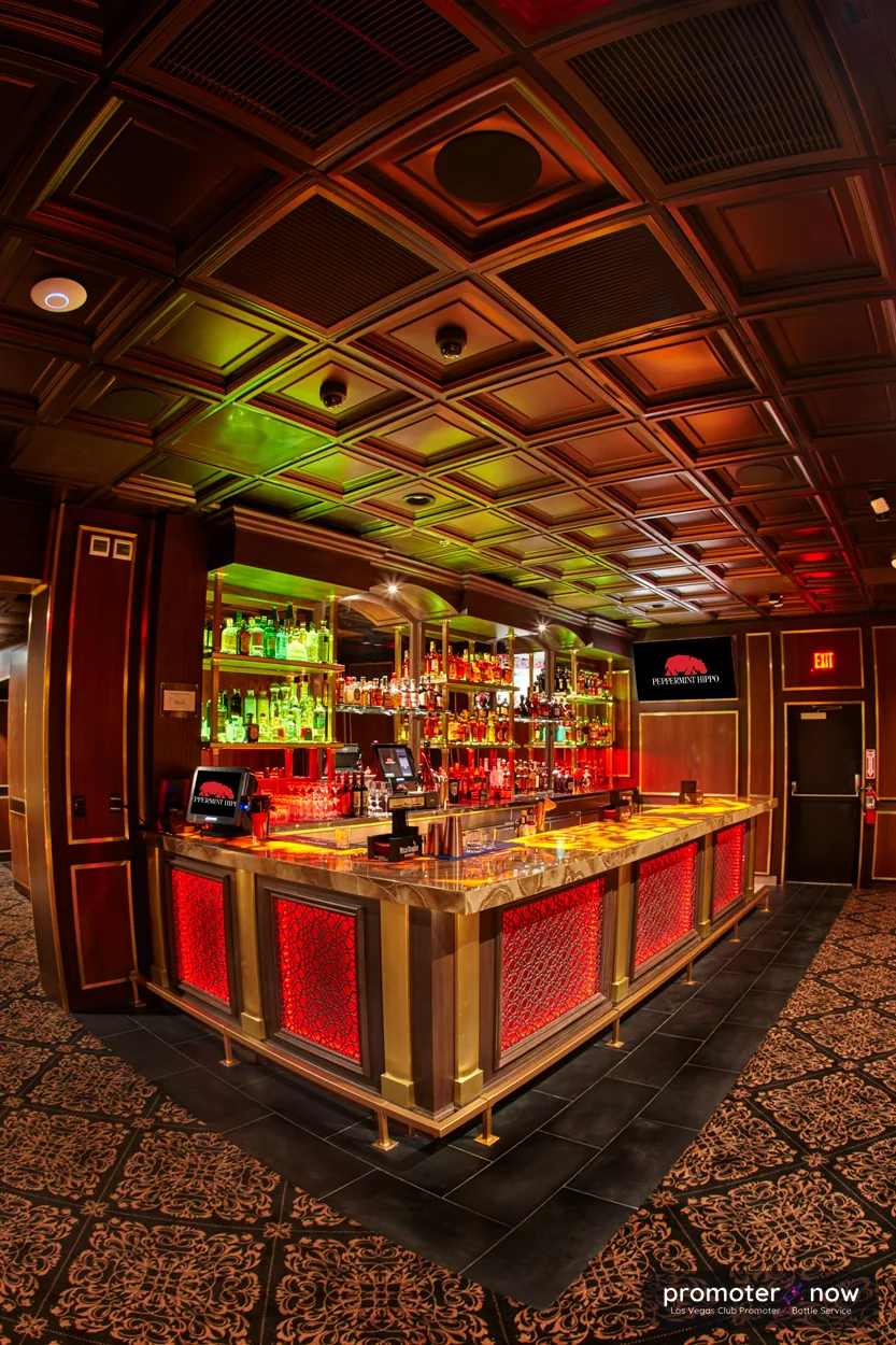 Peppermint Hippo modern interior on Las Vegas Boulevard
