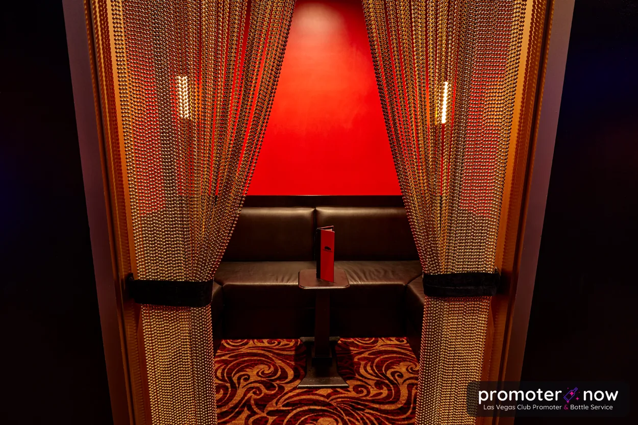 Peppermint Hippo Las Vegas modern VIP table and bottle service