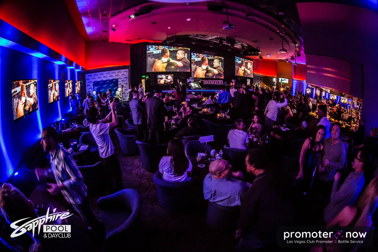 Sapphire VIP bottle service and limo arrival in Las Vegas