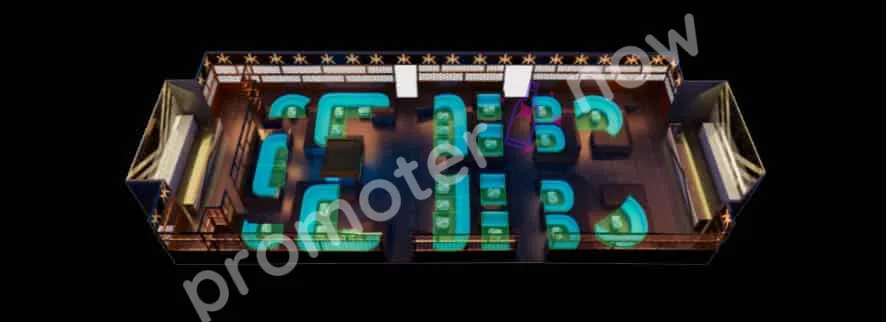Hakkasan Nightclub Las Vegas table map and VIP section layout