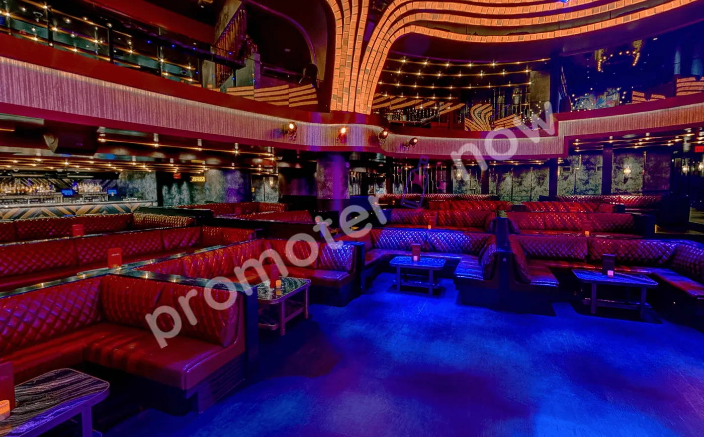 Jewel Nightclub Las Vegas table map and VIP section layout