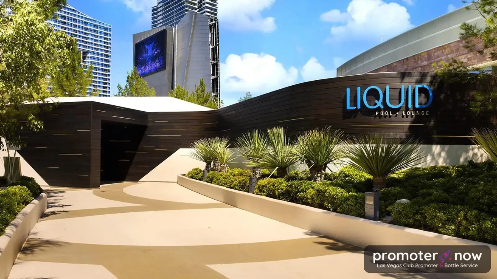 Liquid Pool Lounge Aria Las Vegas main pool and daybeds