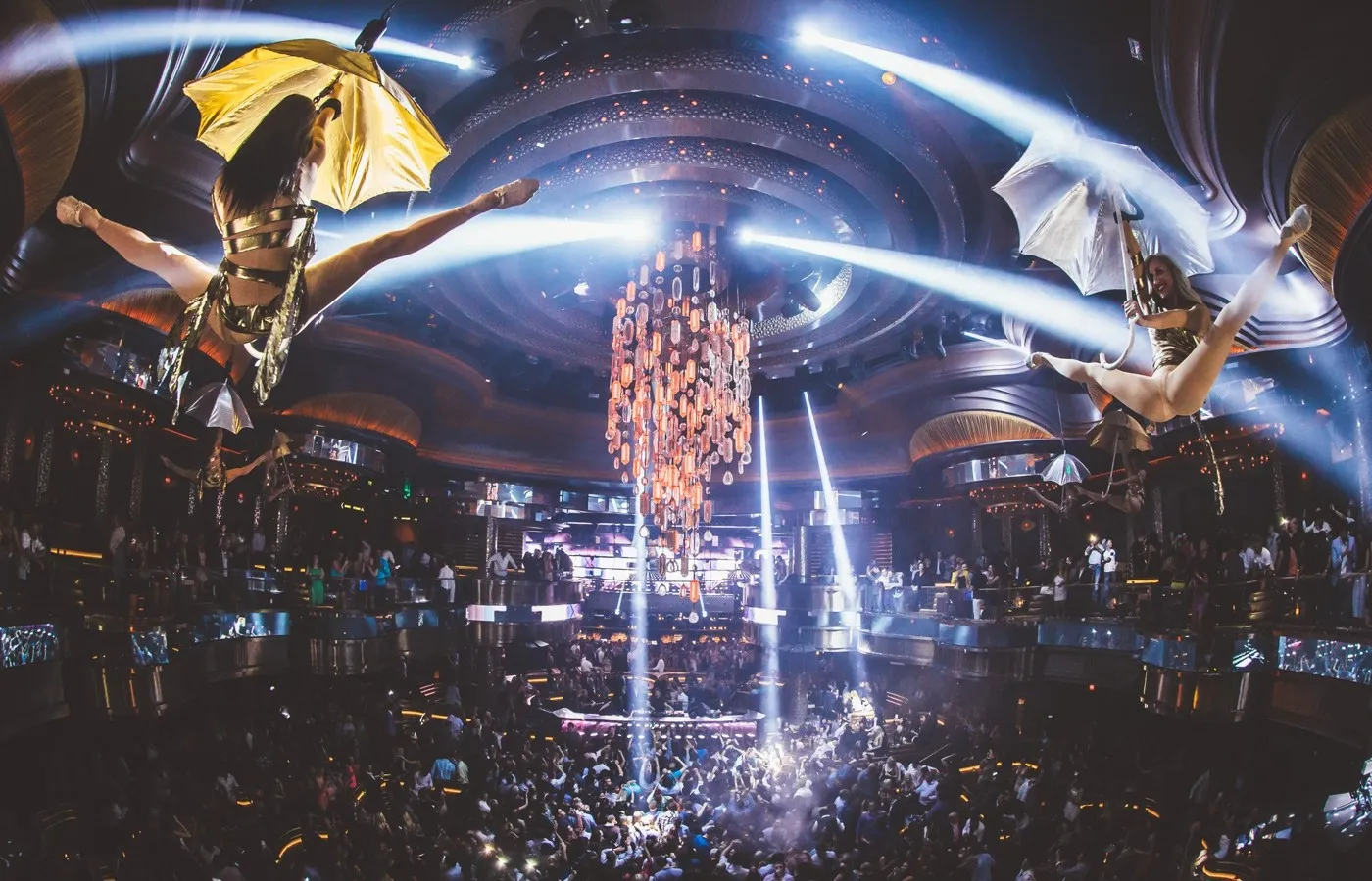 Omnia Dayclub Las Vegas rooftop skybar with Strip views