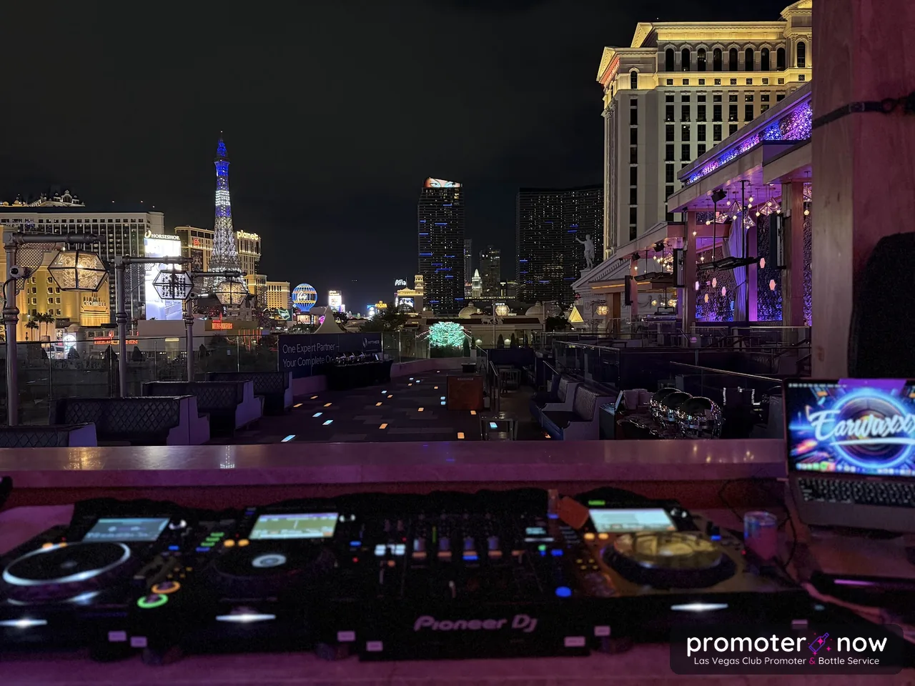 Las Vegas megaclub dance floor and production on a headliner night