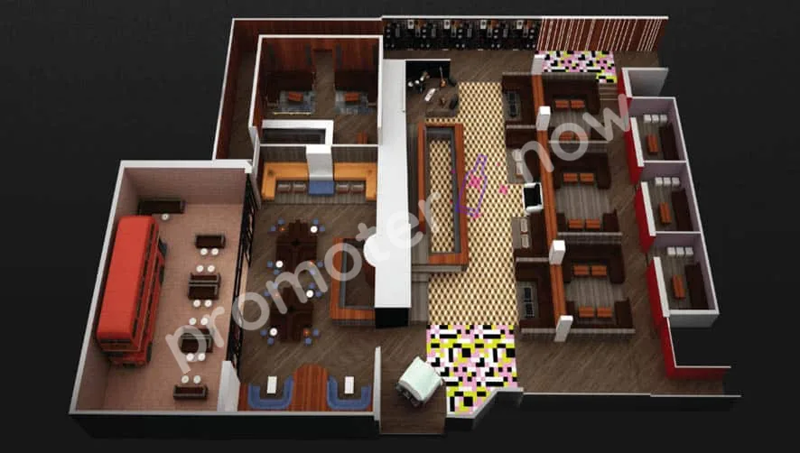 On The Record Las Vegas table map and VIP section layout