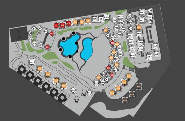 Elia Beach Vegas Table Map