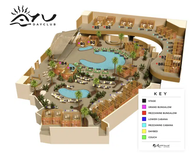 AYU Vegas Table Map