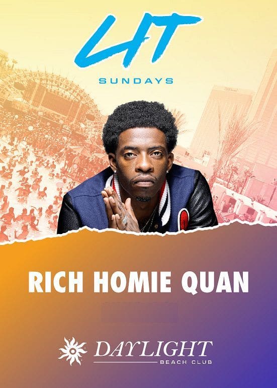 Rich Homie Quan at Encore Beach Club Las Vegas