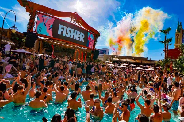 It's not about the swimming at these Vegas party pools