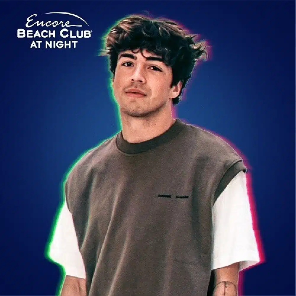 Surf Mesa at Encore Beach Club at Night Las Vegas