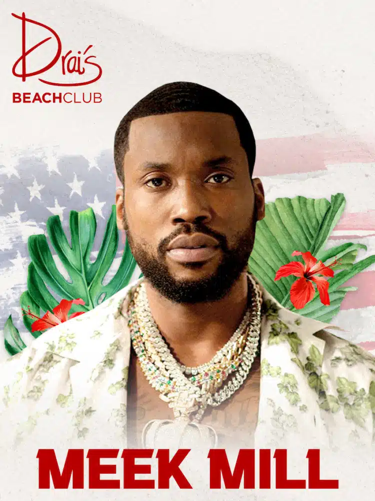 Meek Mill at Drai's Beach Club Las Vegas